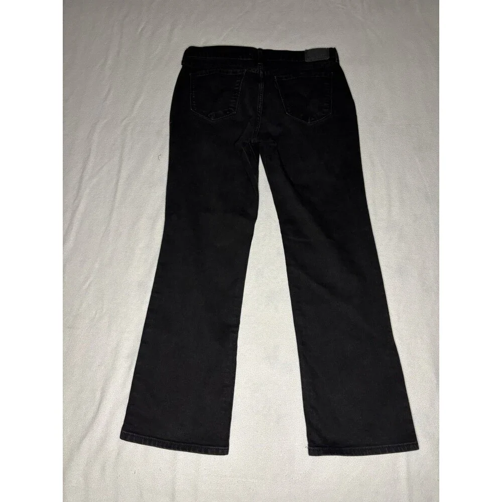 Levi's‎ 505 Straight Black Denim Jeans Men's W29 L30 Classic 5 Pocket Fit
